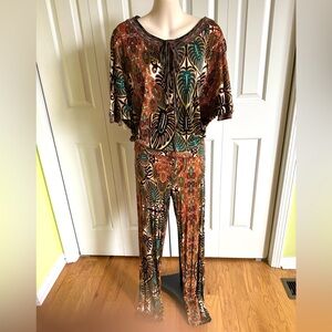 JEAN PAUL GAULTIER Multicolor Jersey Pant/Top Set S/M